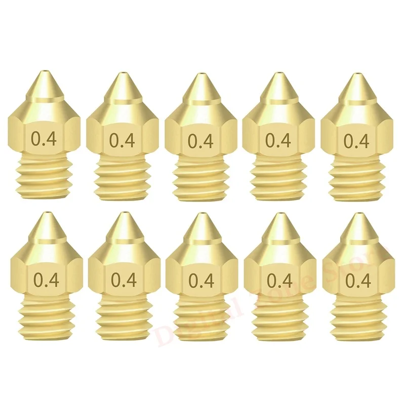 

10 шт., сопла для 3D принтера, Hotend Nozzle 0,2/0,3/0,4/0,5 мм