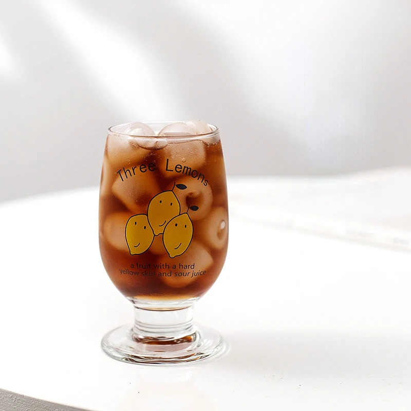 

Simple glass water cup heat-resistant milk cup