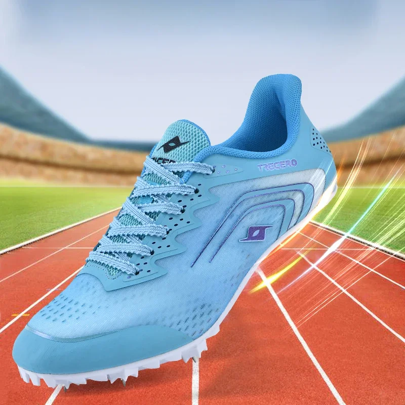 Long Jump Spike Field Shoes Running Soft Lightweight Racing Match Professional Jumping Footwears Men Track Training Sneakers