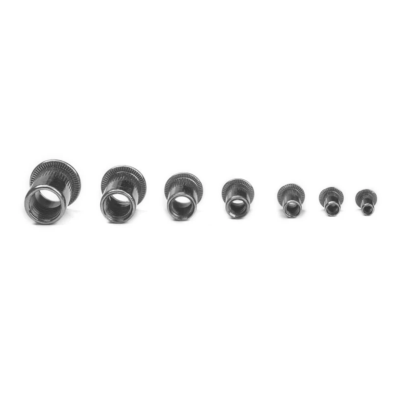 Screw Bolt Nut Set 100/150/165/210pcs M3-M12 aluminum Multi Flat Head Metric Thread Blind Rivet Nut Insert Rivnut Nutsert Screw screw bolt nut set,screw washer nut kit,auto fasteners assortment