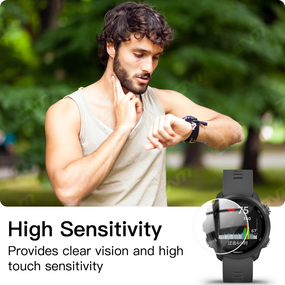 Screen Protector Garmin Forerunner 245 Music - 9h Tempered Glass Garmin  Forerunner - Aliexpress