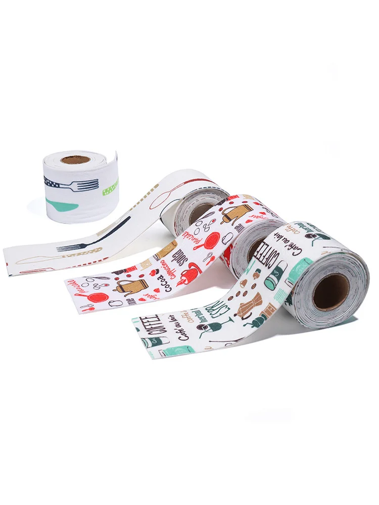 

2 rolls of kitchen sink sink waterproof paste, bathroom countertop oil and mold resistant sticker, seamless and seamless sticker