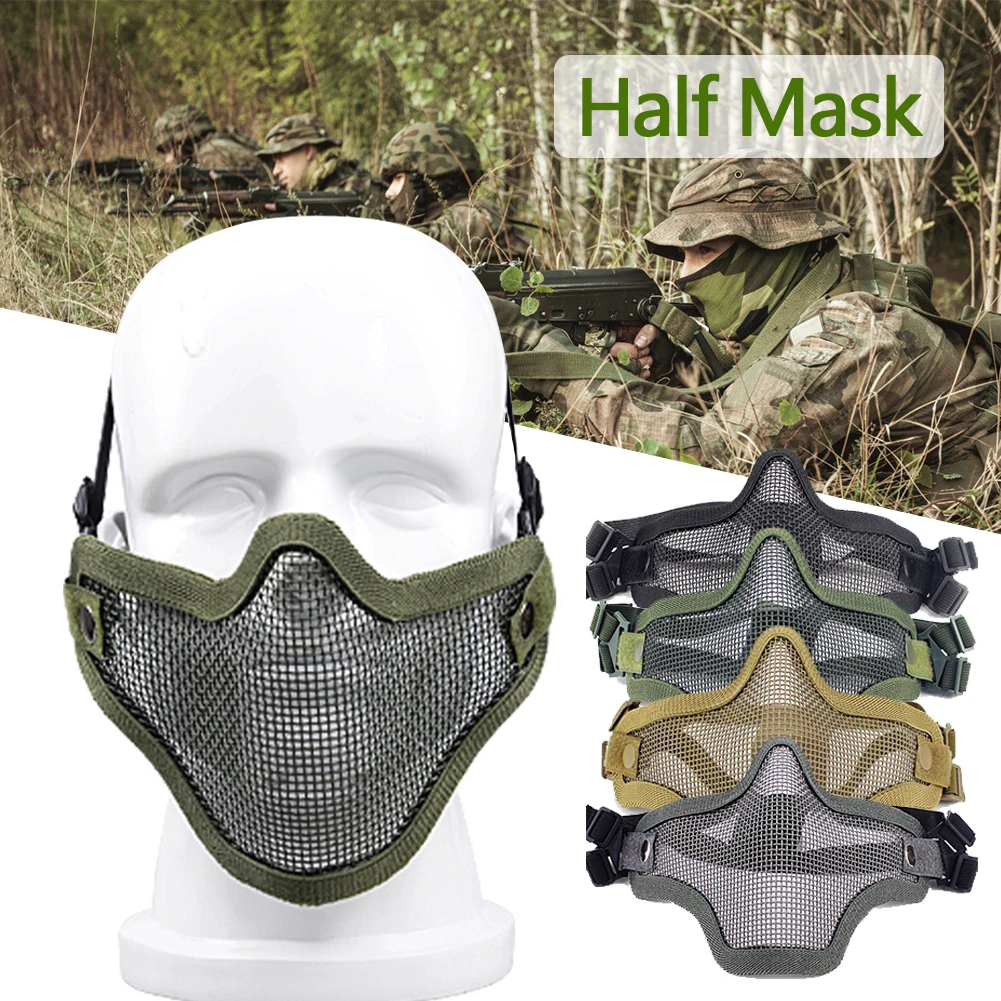 Bravo Strike Steel Half-Face Mesh Mask ( Skull )