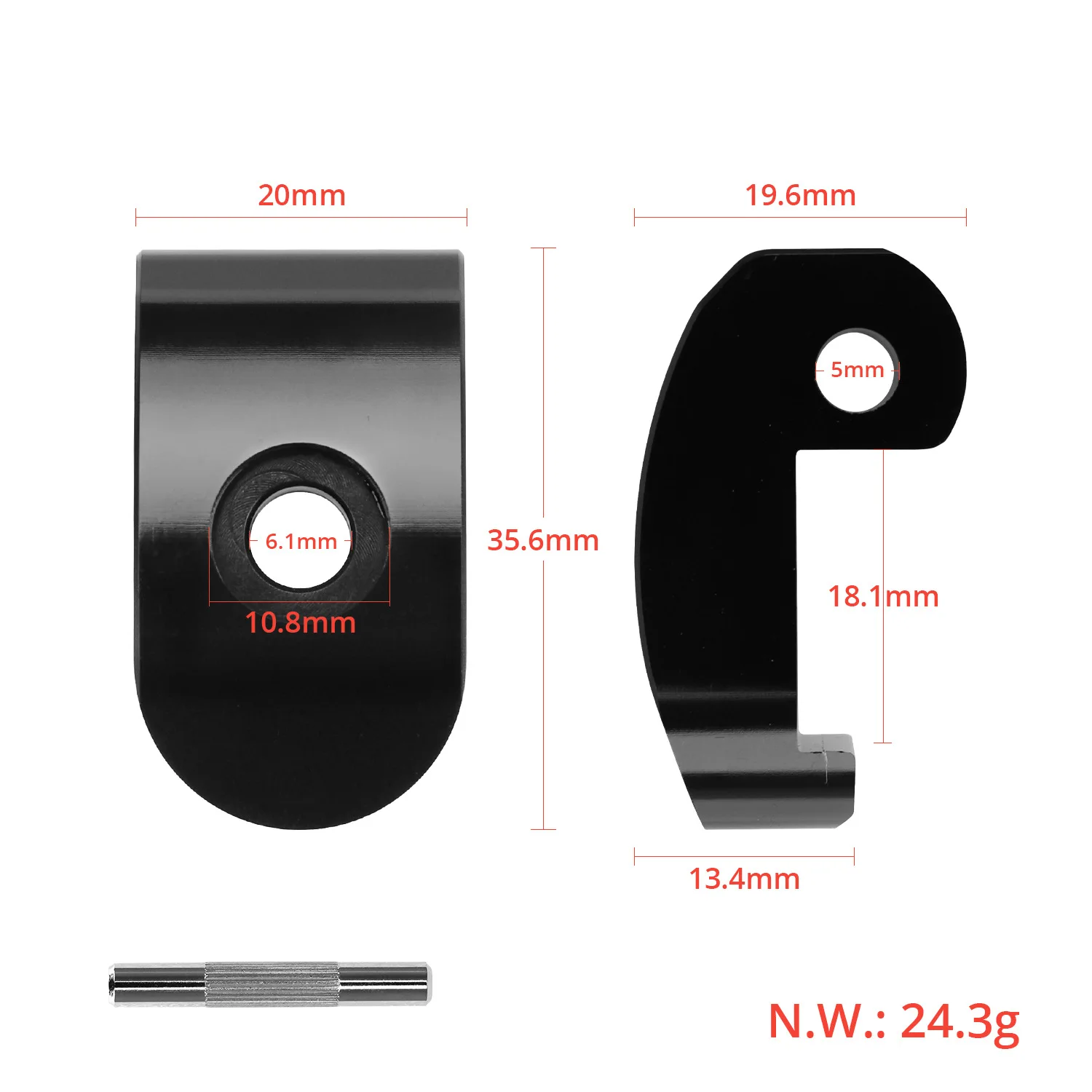 LUCK4U Electric Scooter Ring Buckle Front Round Locking Ring Compatible Scooter - View #3
