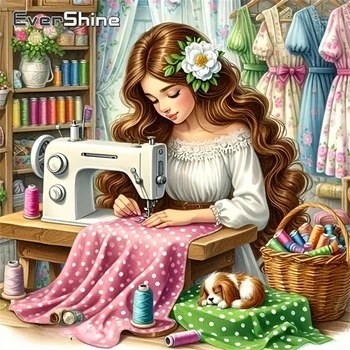 Girl Portrait Cross Stitch Kit 1