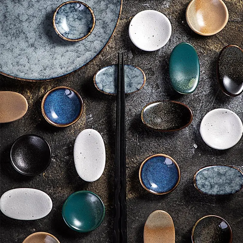 Description Picture 3 of item1Pcs Ceramic Chopstick Holder Chopsticks Rest For DIY Home Restaurant Dining Table Accessories Hotel Supplies Desktop Decoration