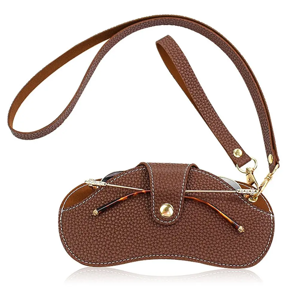 Buckle Design PU Leather Glasses and Sunglasses Case