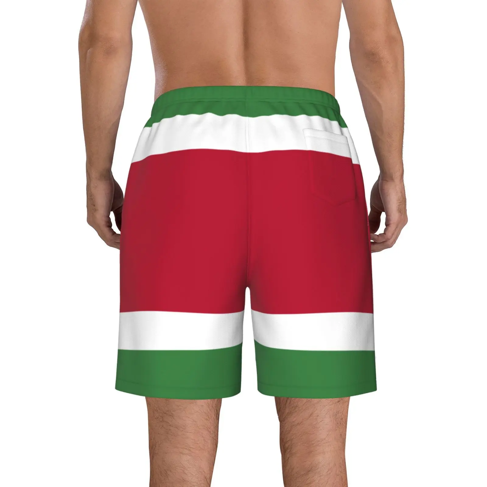 Men's Suriname Flag Beach Pants Shorts Surfing M-2XL Polyester Swimwear Running 2