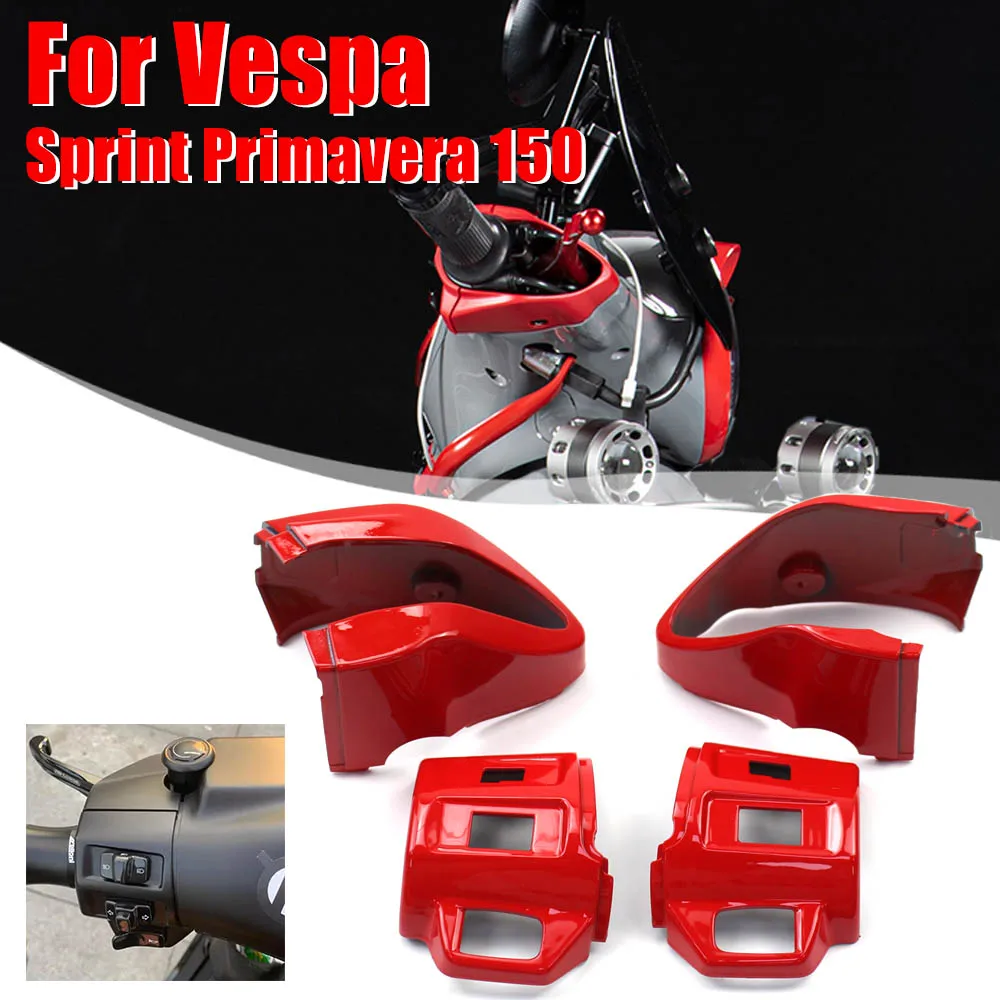

Motorcycle Handlebar Control Switch Cover For Vespa Sprint 150 2016-2021 Primavera125 150 2014-2021 Turn Signal Botton Protector