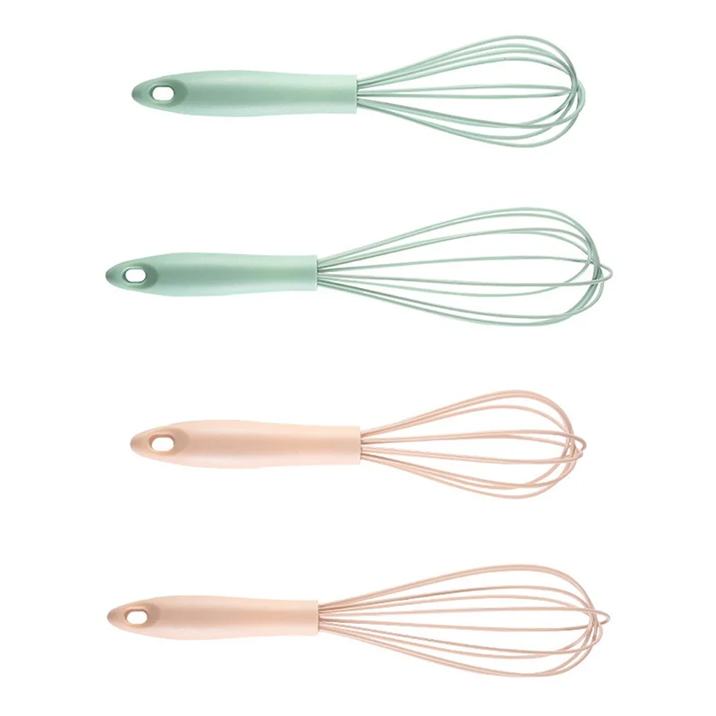 10/12 inches Manual Egg Beater Plastic Silicone Balloon Whisk Cream Mixer Stirring Mixing Whisking Balloon Coil Style Egg Tools