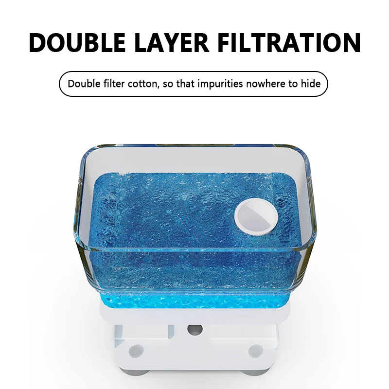 2.5W 200L/H Silent Turtle Fish Tank Low Water Level Filters Waterfall Aquariums Filter Pump Turtles Breeding Tanks Supplies