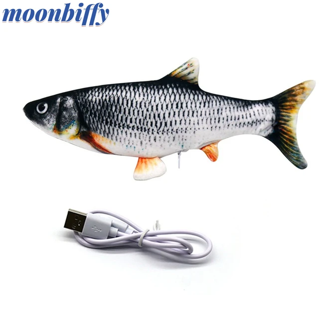 1 Pcs Simulation Electric Jumping Fish Net Red Fish Simulation Electric Fish Pet Toy Fish Plush Children'S Toys 1