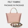 Insert Lined Felt Bag Fits LongChamp Tote Support Lined Storage Cosmetic Bag 2