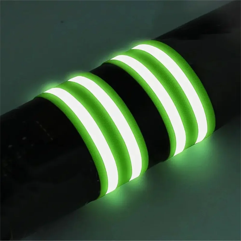 Reflective Bands For Wrist Arm Ankle Leg High Visibility Reflect Straps For Night Walking Cycling Running Safety Reflector Tape reflective tape bands