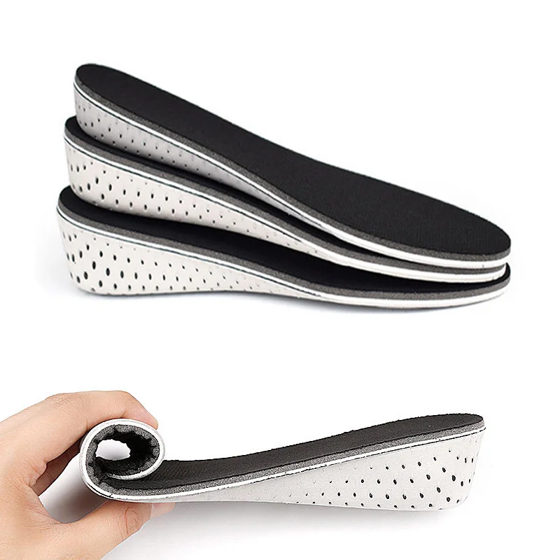 

1 Pair Hard Breathable Memory Foam Height Increase Insole Unisex Heel Lifting Inserts Shoe Lifts Shoe Pads Elevator Insoles