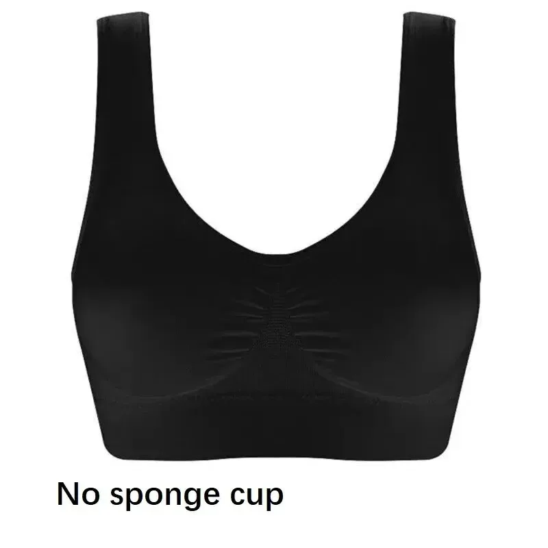 Women Seamless Bras Camisole Underwear Crop Top XXL 3XL Pure Color Sports Gym Running Fitness Yoga women lingerie bra