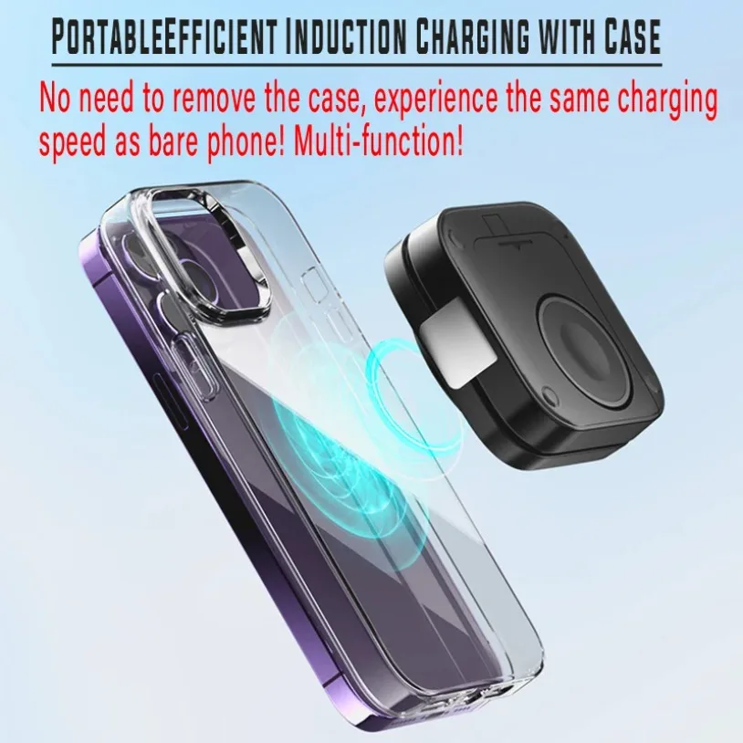 3 in 1 Foldable Magnetic Wireless Charging for Apple Magsafe Charger Stand for iPhone 16-12 Pro IWatch Airpods 2 3 Charger