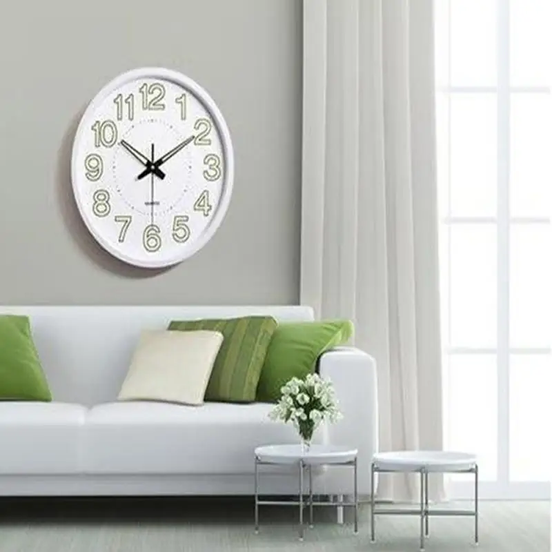 

Часы настенные бесшумные, 30,5x30,5x4,3 см, 12 дюймов