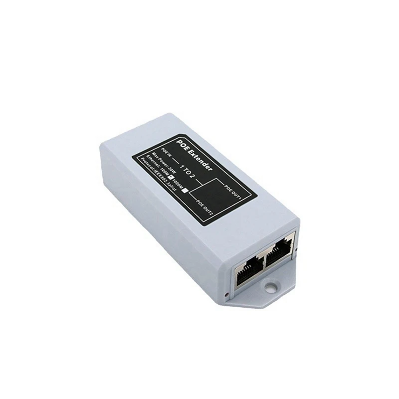 

1 в 2 выхода 100 м стандартный сетевой расширитель POE 100 м ретранслятор Rj45 соответствует IEEE 802.3AT/AF для IP-камеры