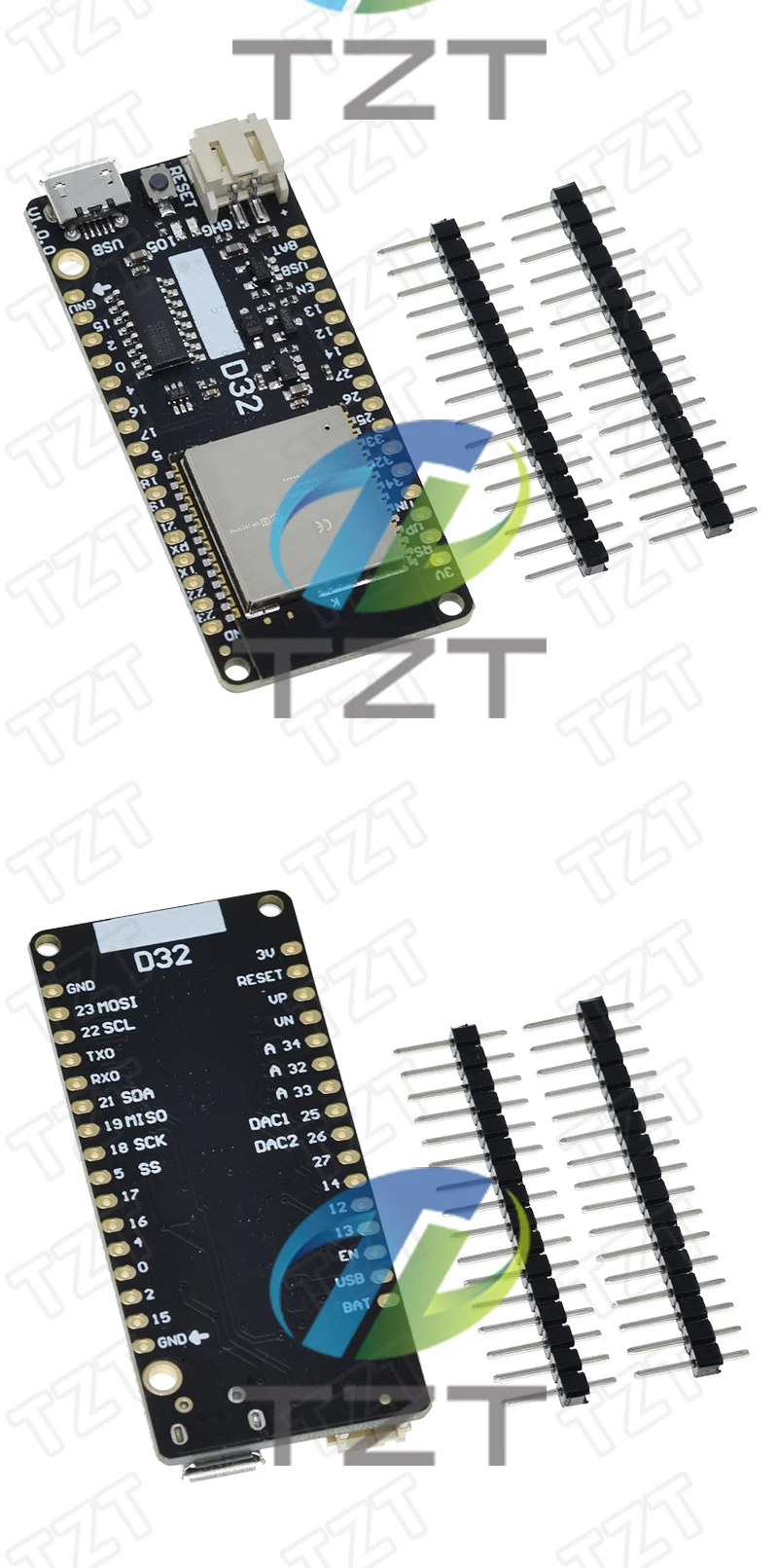 1/3PCS für LOLIN D32 V1.0.0 - Wifi+Bluetooth Board basierend auf ESP-32 Esp32 ESP-32 4MB FLASH für Arduino MicroPython kompatibel – Detail 6