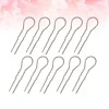 10pcs U Shaped Hairpins Wavy Hair Clips Alloy Bobby Pin Hair Stick for Women and Girls (Golden) U shaped hair pins 3