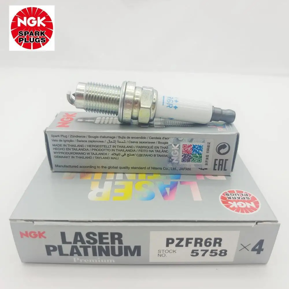 4Pcs-Original-NGK-PZFR6R-5758-Brand-New-Laser-Dual-Platinuim-Spark-Plug ...