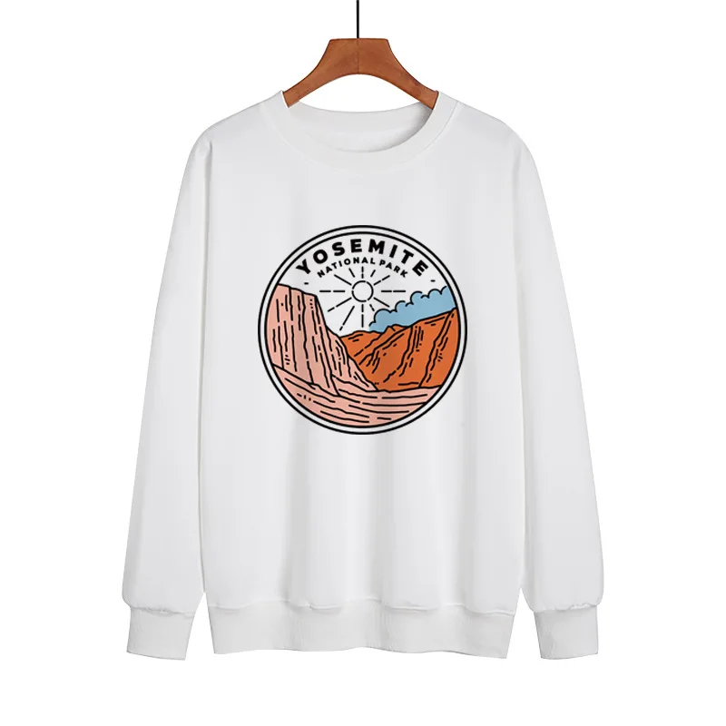 YRYT 2023 Autumn and Winter New Women's Fashion Crewneck Hoodie Fashion Printed Long-sleeved Casual Pullover Top