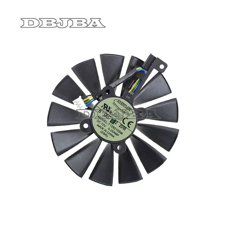 

T129215SM DC12V 0.25AMP Graphics Fan For ASUS ROG STRIX GeForce GTX1050TI O4G GAMING