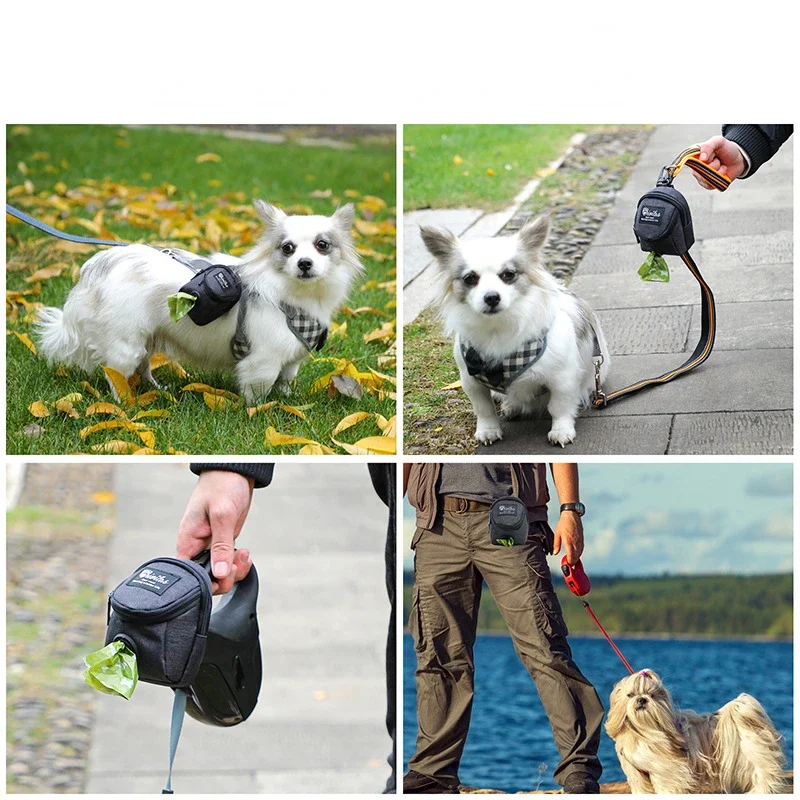 Pet Dog Treat Pouch Poop Dispenser Portable Multifunction Dog training bag Outdoor Travel Bag Durable Pet accessories