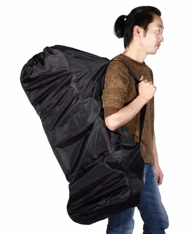 baby stroller cover for rain One-shoulder Portable Baby Stroller Storage Bag for Traveling Plane Train Black Durable Dirt Resistant Stroller Storage Bag DDJ baby stroller accessories bag