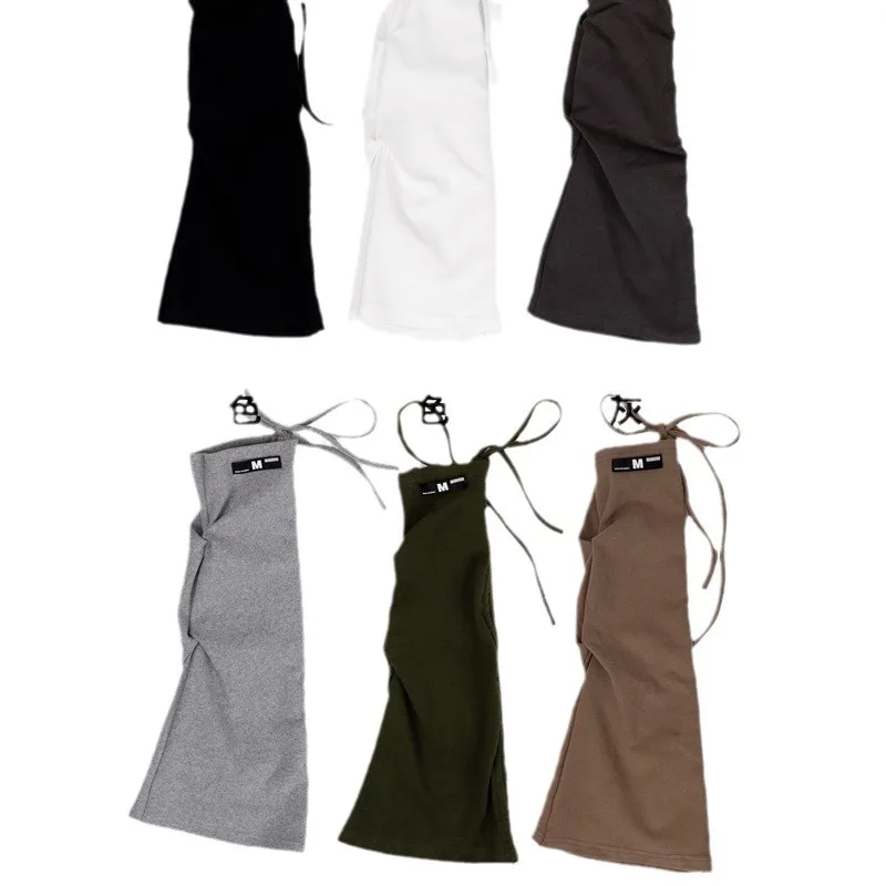 Functional Wind Y2k Gray Leg Cover Japanese Drawstring Strap Jk Stacking Socks Medium Tube Subculture Millennial Babes Socks