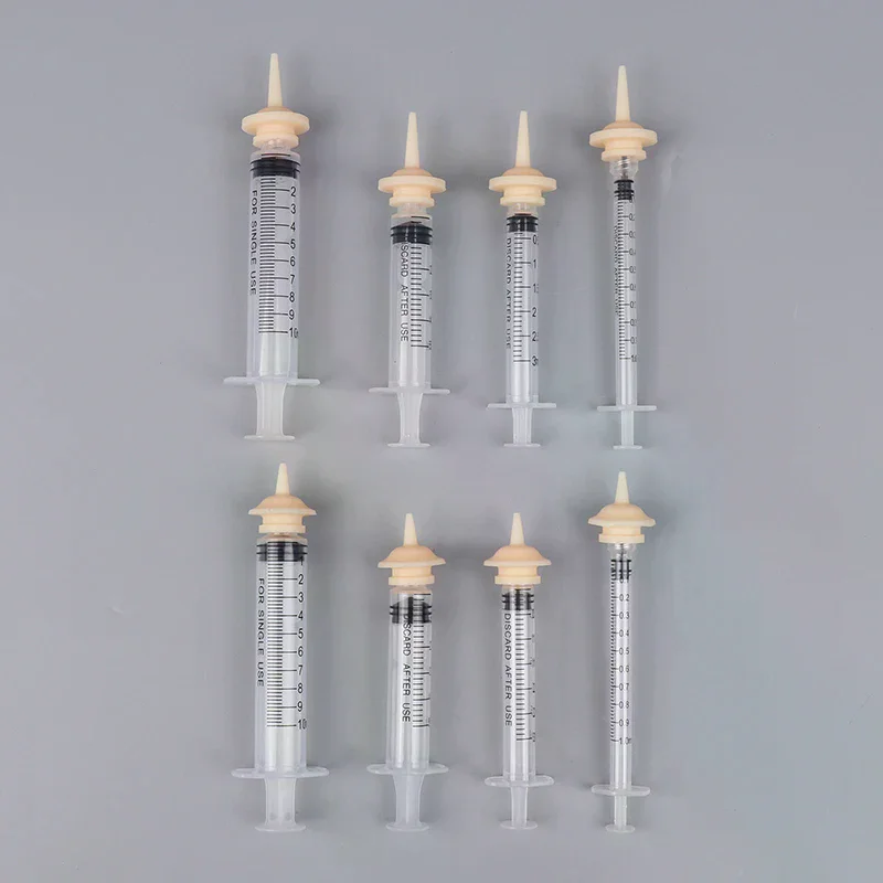 Pet Feeding Nipple For Puppy Dog Cat Hamster Feeding Pacifier Medicine Feeding Oral Syringe With Silicone Nipple Feeder