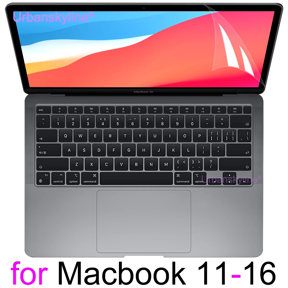 Pellicola Salvaschermo Per Macbook Air 15 13 M2 Pro 14 16 M1 Max Touch Bar Id 11 12 Hd Skin Film Guard Cover A2991 A2992 Retina 13.6