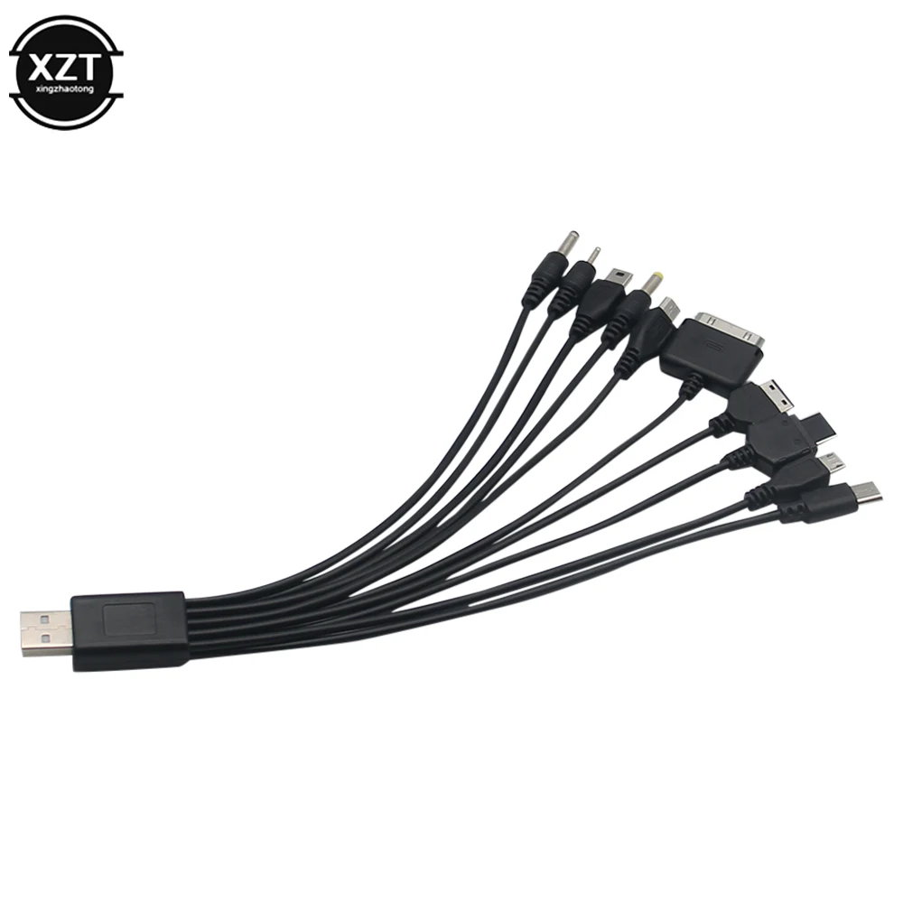 1pcs 10 in 1 Micro USB Cables Multi Charger Retractable Design Phone Cable For Various Cellphone Charging Cable Accessory charging cable usb charging cable