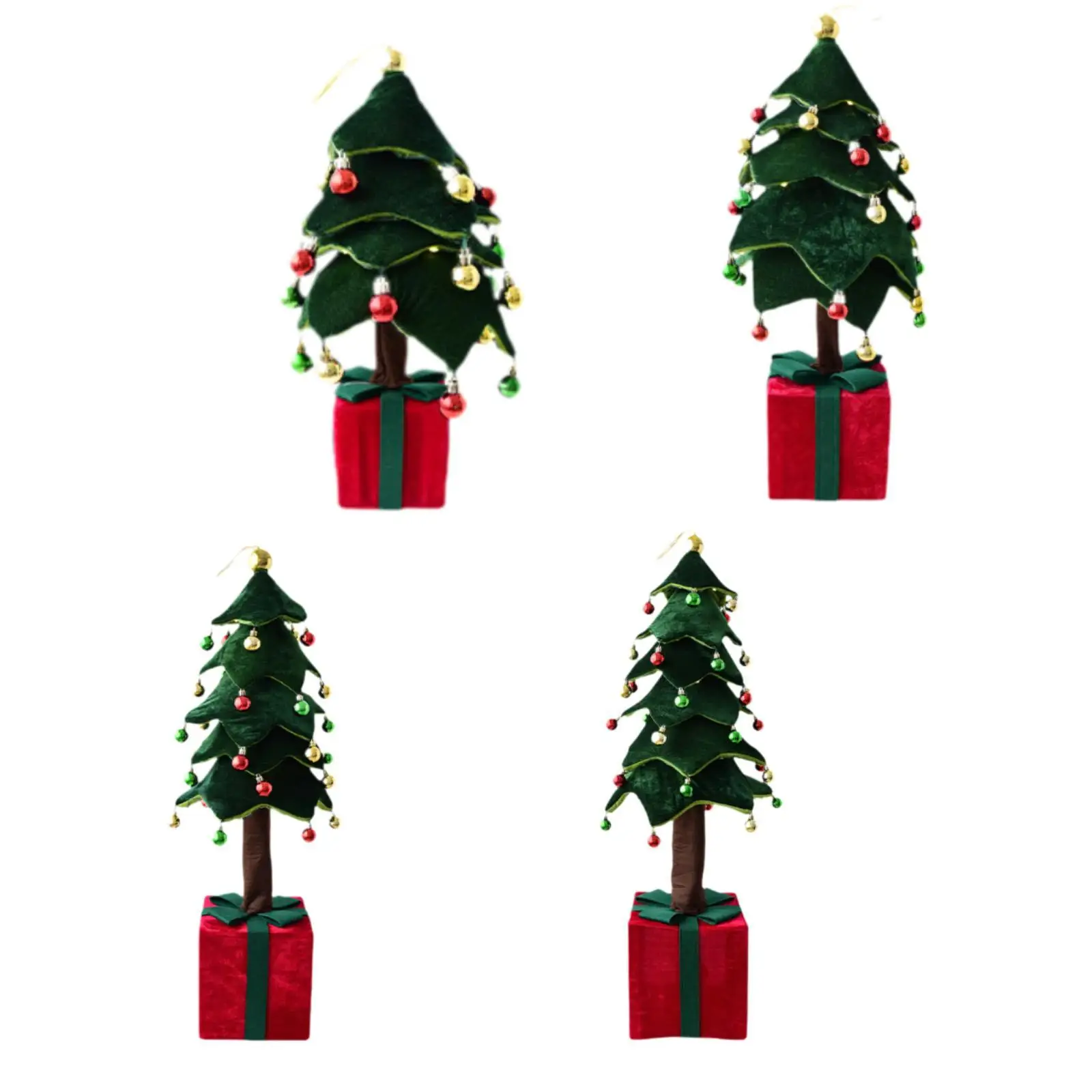 Artificial Christmas Tree Home Decor Gift Decorative Crafts Tabletop Centerpiece for Party Bedroom Indoor Dining Room Table