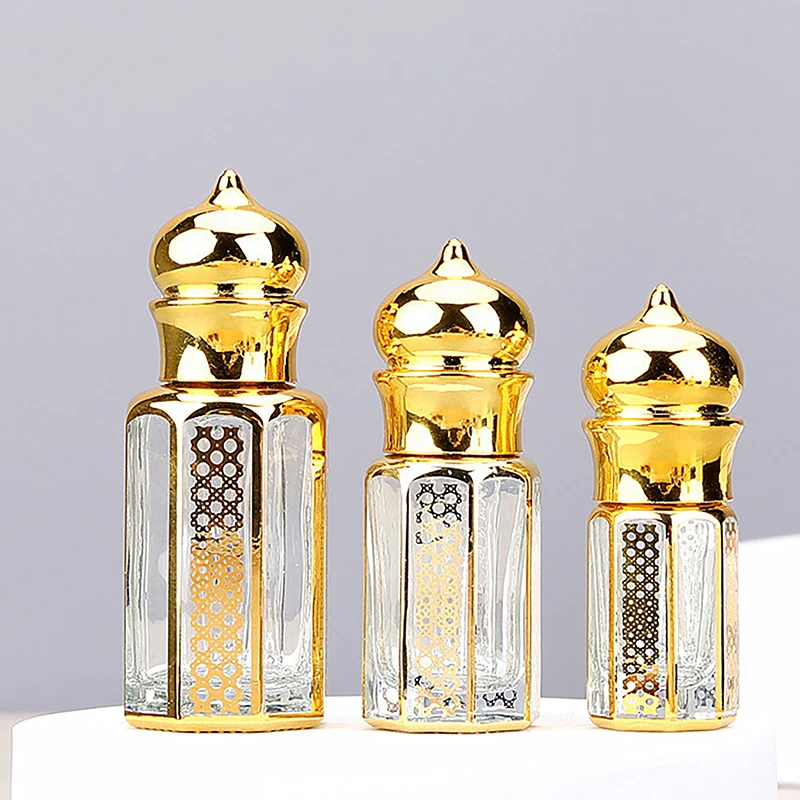 3/6/15ml Gold Mini Glass Roller Bottles, Refillable Travel Perfume & Essential Oil ... - SKU MGRB1946 - UGI Packaging