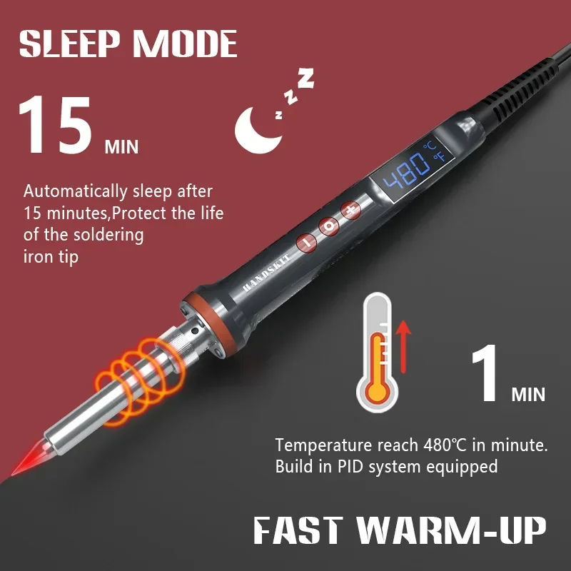 Electric Soldering Iron 200W Digital Temperature Adjustment Auto Sleep Internal Ceramic Heating Electronic Welding Tools soldering iron,electric soldering iron,soldering iron kit,soldering iron set