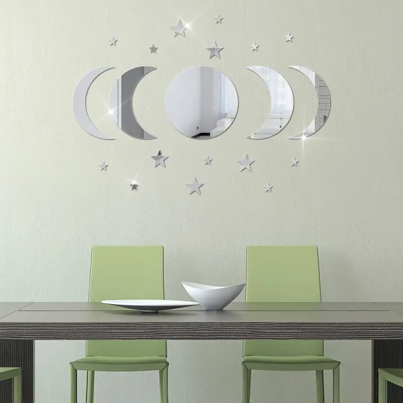 Acrylic Star & Moon Wall Stickers 2