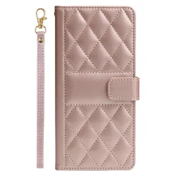 Elegant Flip Wallet Phone Case with Card Slots - Premium Book Cover Design - Galaxy S23 Plus (Rose gold)