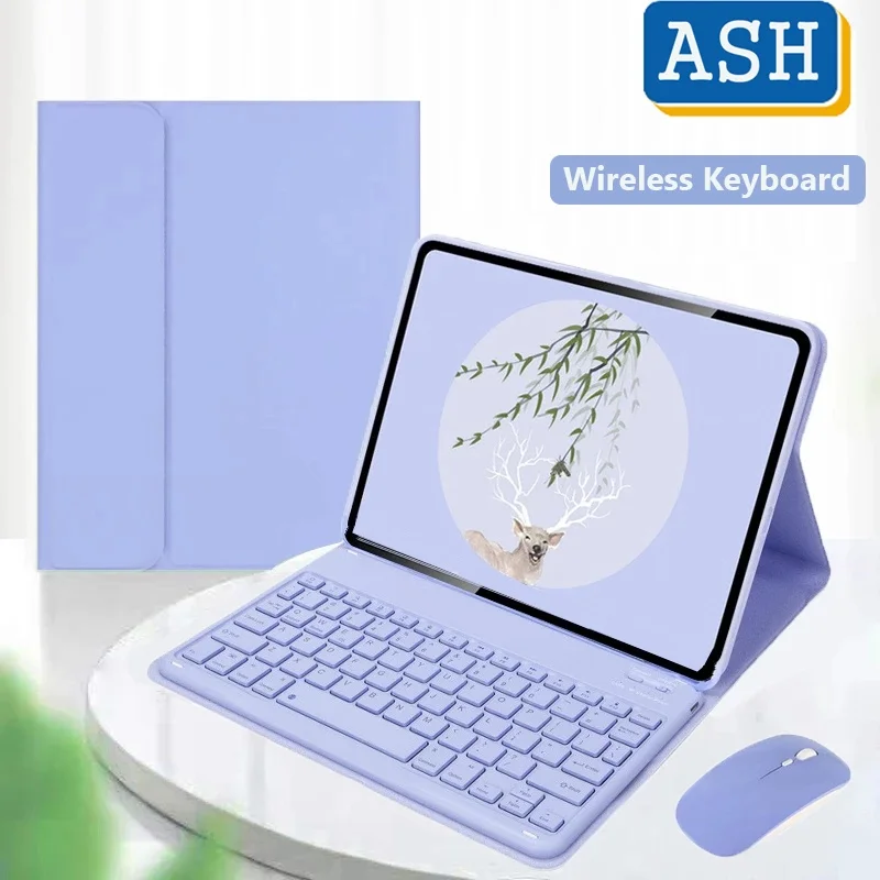 Ash Per Realme Pad 2 11.5 2023 Tastiera E Mouse Per Realme Pad 2 11.5 Custodia Morbida Per Tastiera Tablet Folio In Pelle Shell