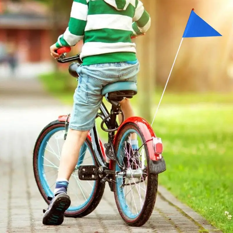 MTBs Road Bike Bicycle Safety Flag Children Bike Safety Triangular Flag With Mounting Bracket For Boys Girls Cycling Accessories