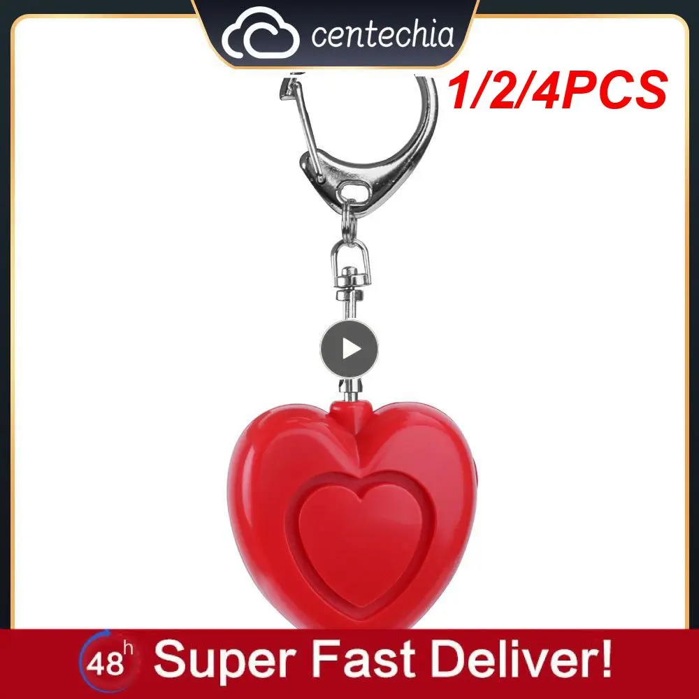 

1/2/4PCS Portable Emergency Women Security Alarms Self-Defense 130 DB Decibels With LED Light Safety Key Chain Pedant