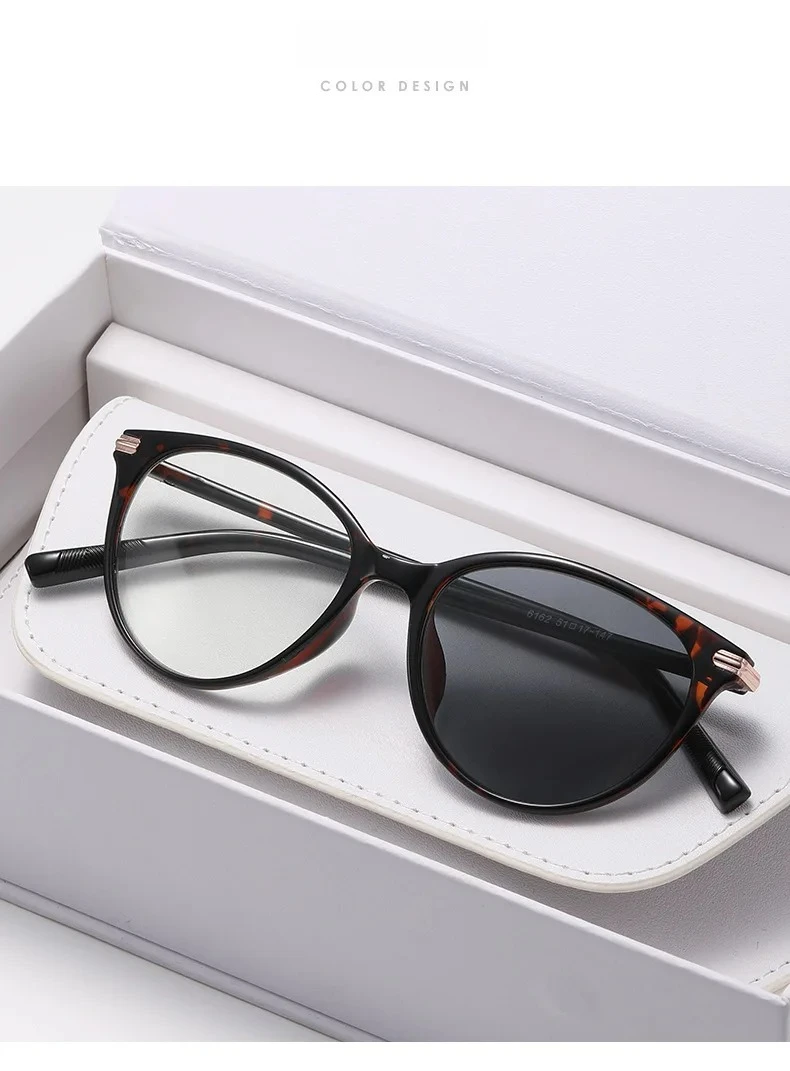 2026 Neue Retro Cat-Eye Photochrome Myopie-Brille Unisex Ultraleichte Premium Anti-Blaulicht-Brille Dioptrien 0 bis -4,0 – Detail 10
