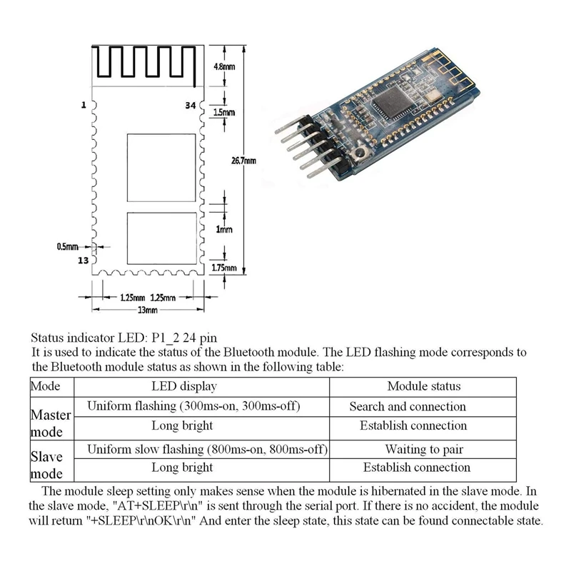 AU42 -2Pcs CC2540 CC2541 AT-09    BLE 4.0 Bluetooth  ȣȯ HM-10