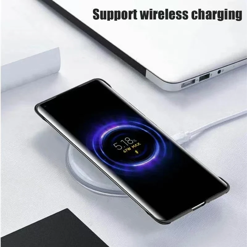 Stylish Semi-Transparent Matte Phone Case with Magnetic Charging and Anti-Drop Protection