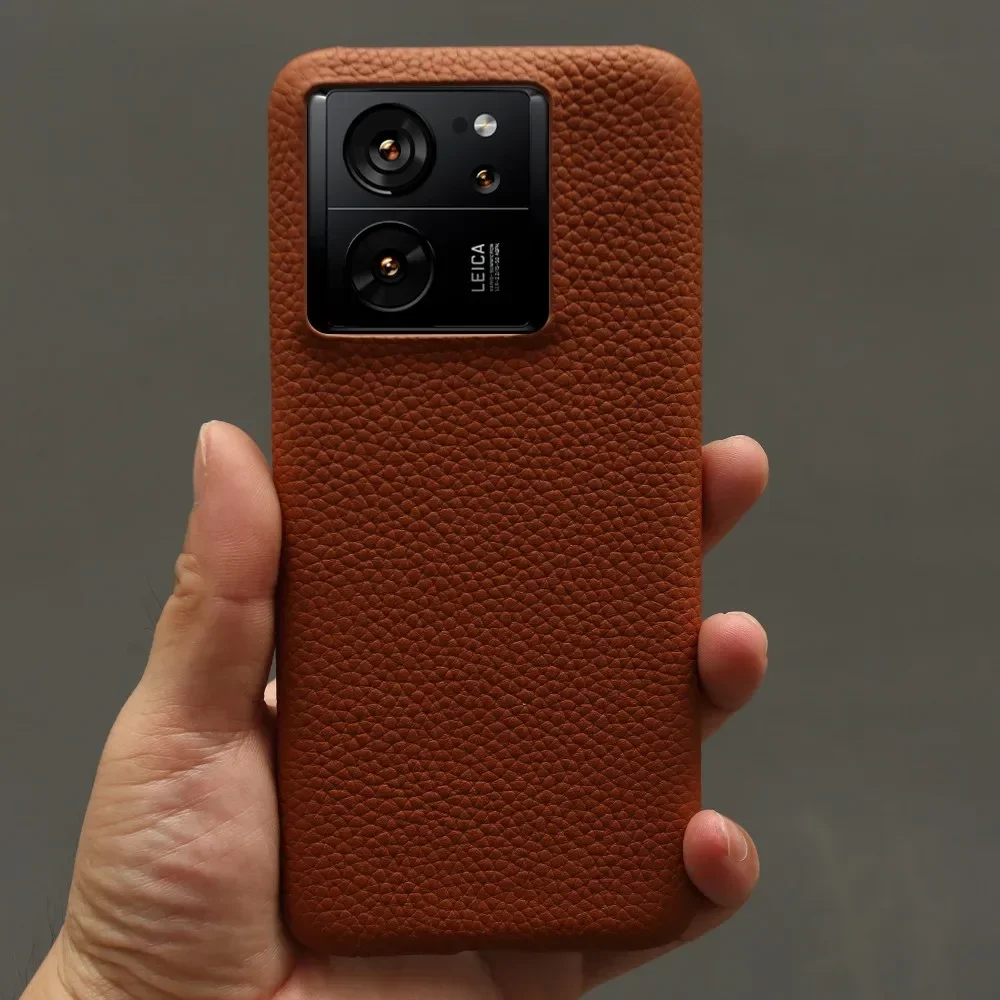 Handmade Premium Genuine Leather Shockproof Phone Case - Retro Style