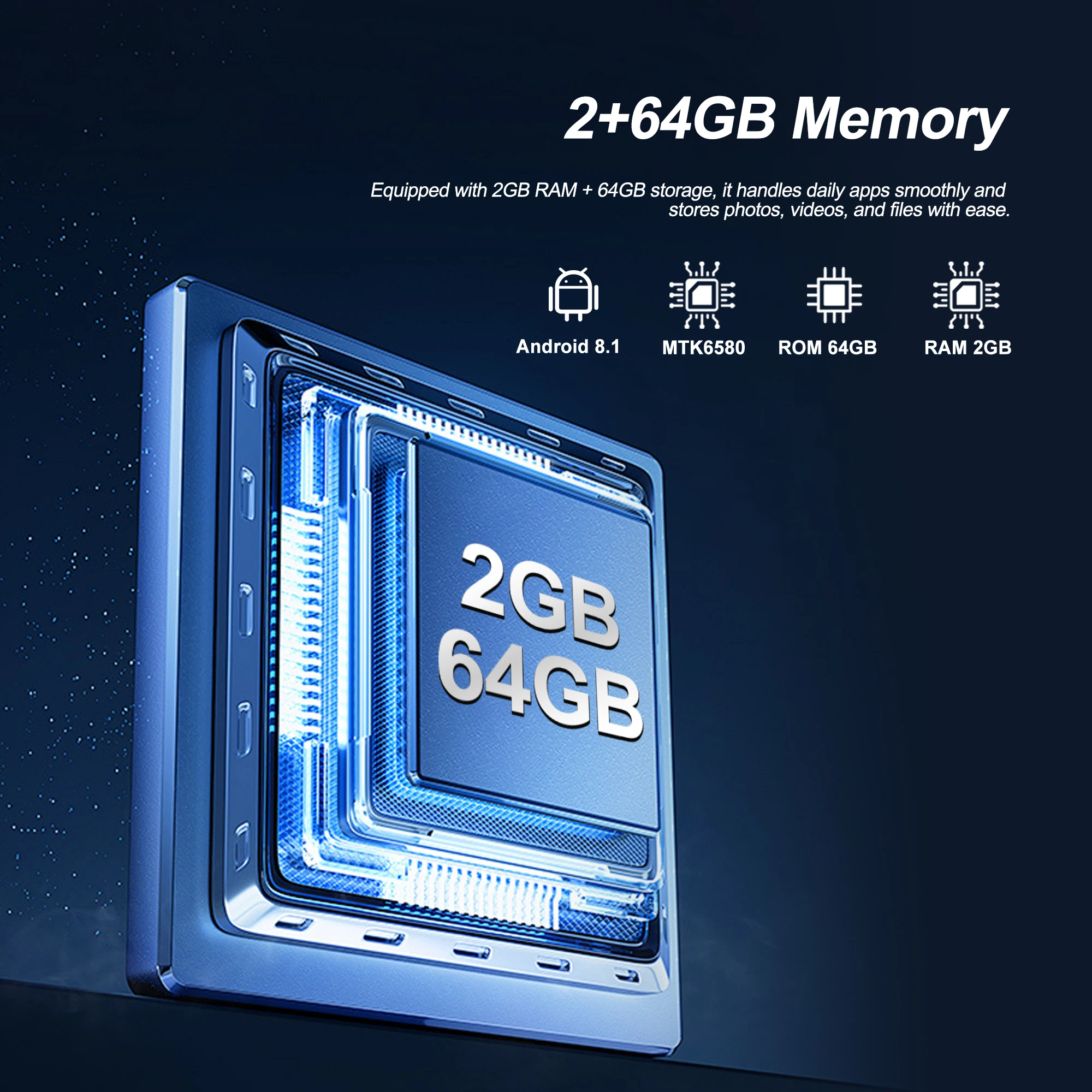 SERVO A17 PRO 3G WCDMA Smart Phone 6.79" Big Screen 2GB+64GB Android System Play Store WiFi 2 SIM Card Large Battery Smart Phone