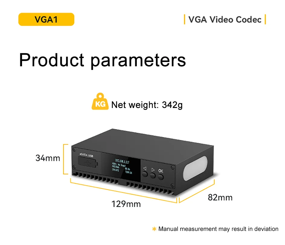 LinkPi 1-channel VGA Capture Decoder VGA1 HD Encoder H265 Multi-platform Live Bo