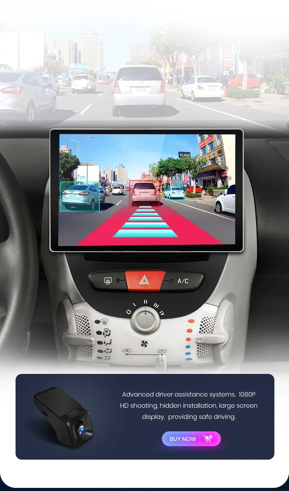 2K QLED Bildschirm Auto Radio Für Peugeot 107 Toyota Aygo Citroen C1 2005 Drahtlose CarPlay Android Auto Multimedia autoradio – Detail 21