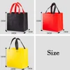 Casual Foldable Shopping Bag Reusable Eco Unisex Fabric Non-woven Shoulder Fabric Bags Pure Color Tote Grocery Bags Pouch 6